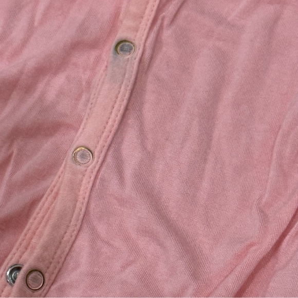 Kyte baby footed sleeper snap up pink coral peach - Picture 2 of 5